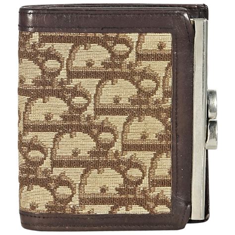 dior wallet brown|christian dior wallets on sale.